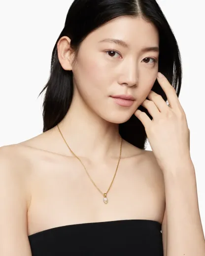 Skull Amulet Full Pavé Diamonds and 18K Yellow Gold, 14mm