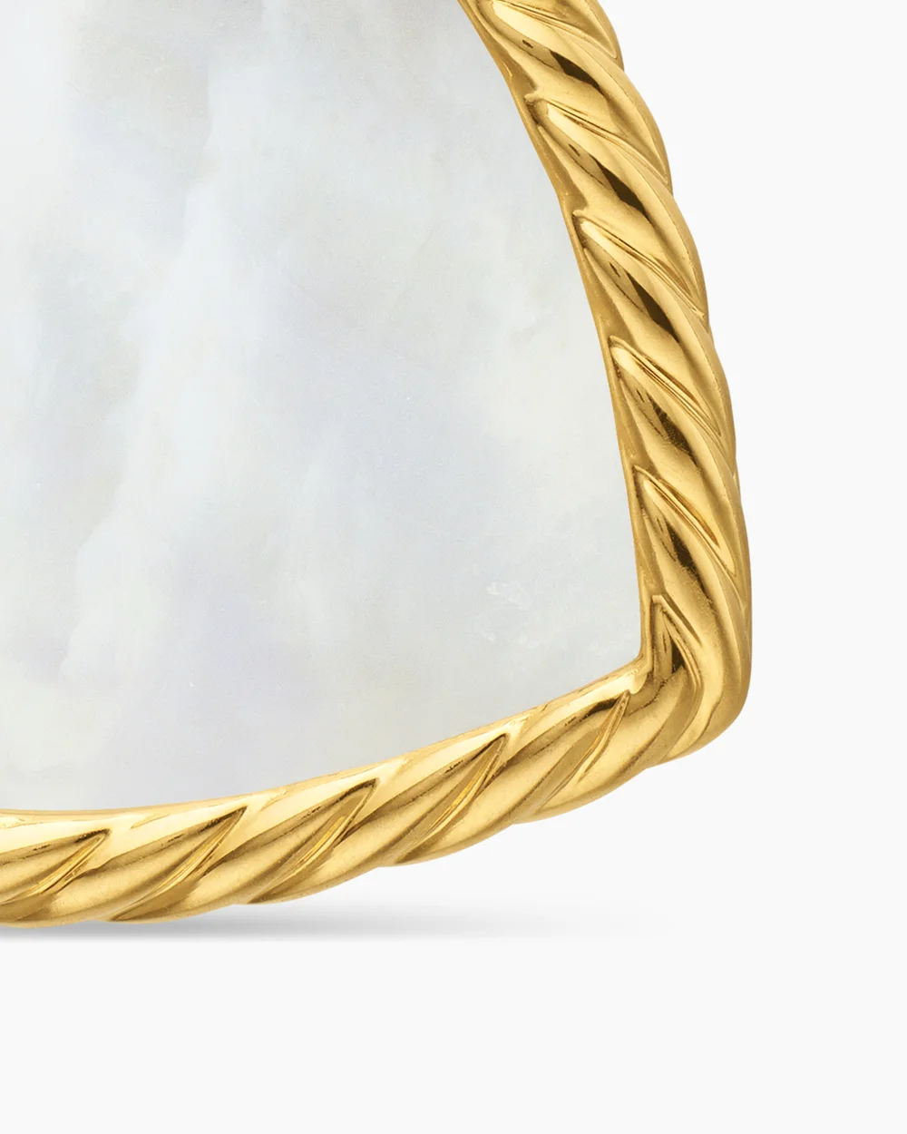 DY Elements® Heart Amulet 18K Yellow Gold with Mother of Pearl and Diamonds