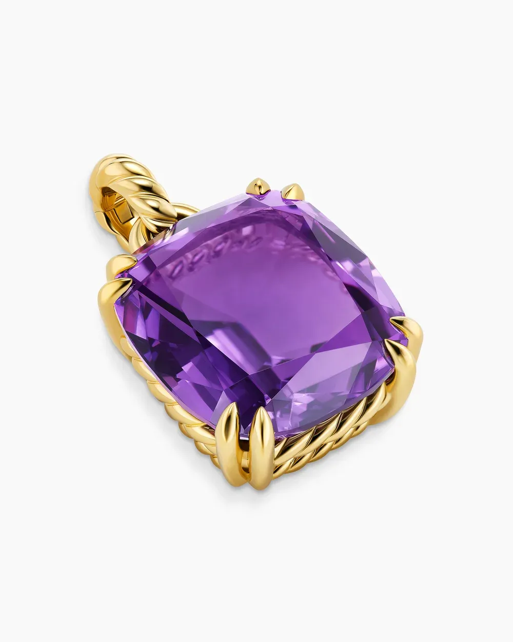 Marbella Pendant 18K Yellow Gold with Amethyst, 22mm