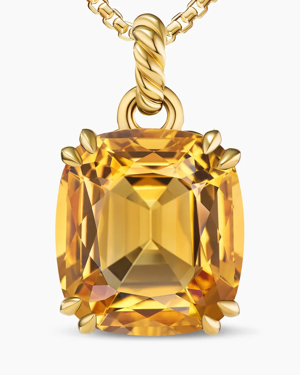 Marbella Pendant 18K Yellow Gold with Citrine, 22mm
