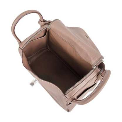 Lindy 30 Bag Coveted Etoupe Clemence Leather Palladium