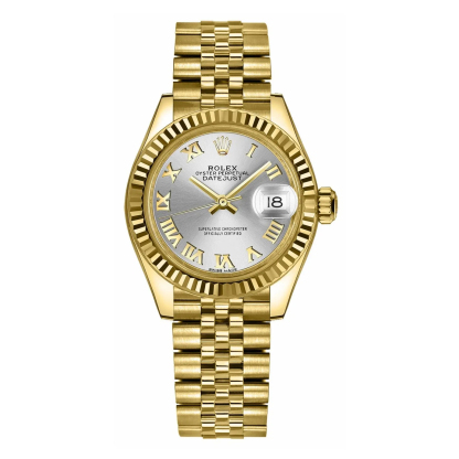 Lady-Datejust 28 Silver Roman Numeral Dial Watch 279178-0021