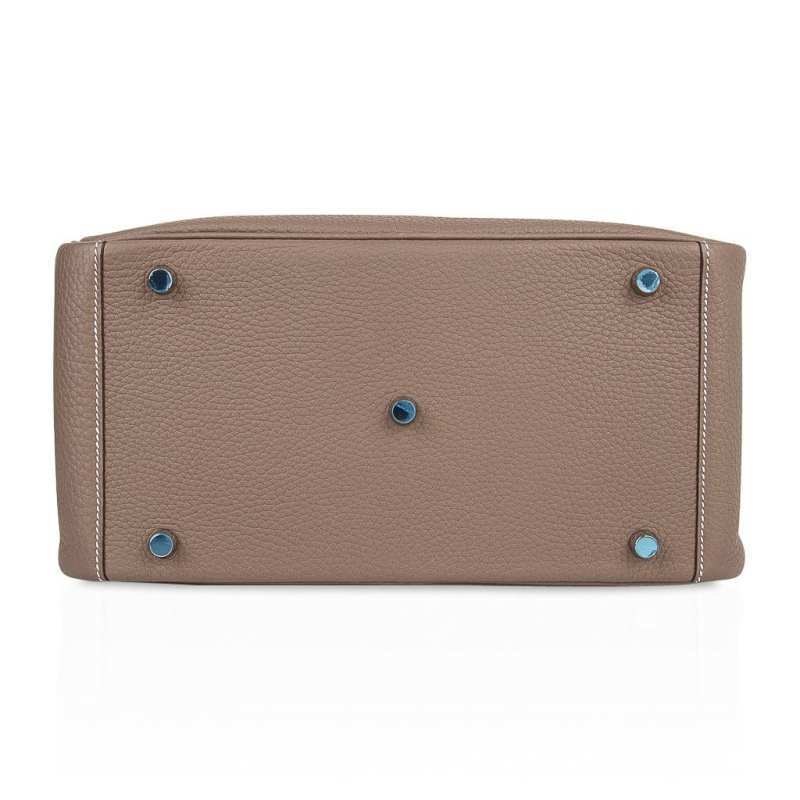 Lindy 30 Bag Coveted Etoupe Clemence Leather Palladium