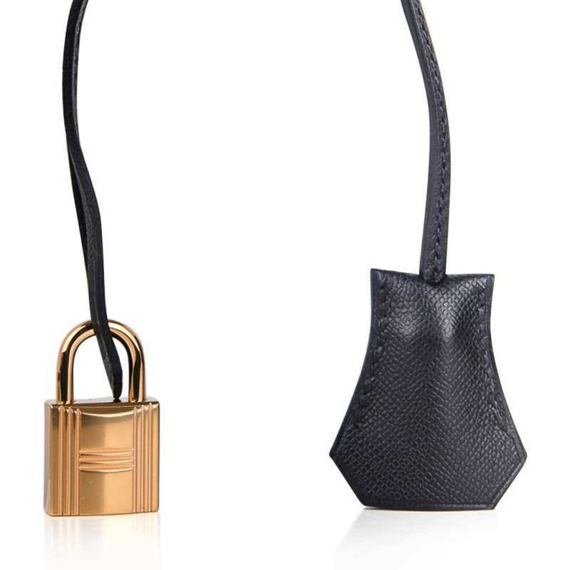 Birkin Sellier Limited Edition 30 Bag Black Veau Graine Monsieur Laiton