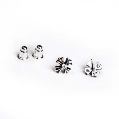 CH PLUS STUD EARRINGS WITH DIAMONDS