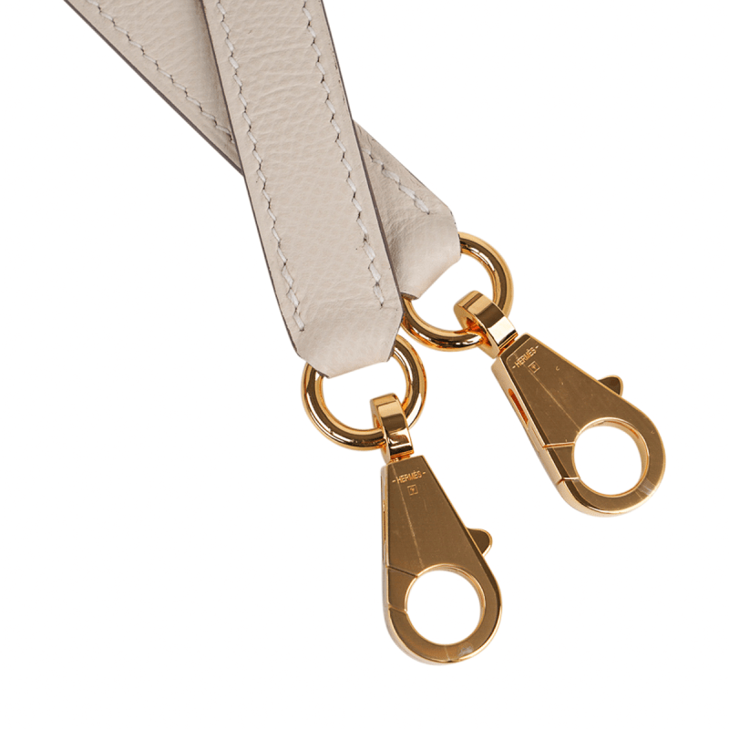 Kelly 25 Sellier Bag Craie Epsom Leather with Gold Hardware
