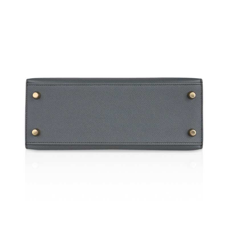 Kelly Sellier 25 Bag Vert Amande Gold Hardware Epsom Leather