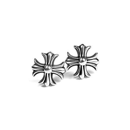CROSS CUT OUT STUD EARRING