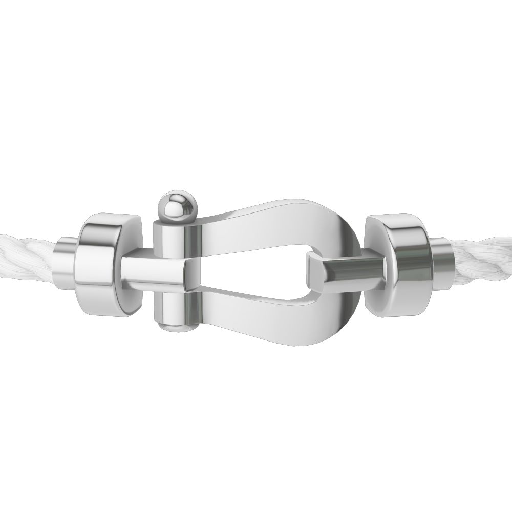 FORCE 10 BRACELET 18K WHITE GOLD MEDIUM MODEL