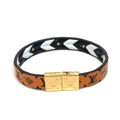 Lothtuis Vuithttton Canvas Brown Bracelet