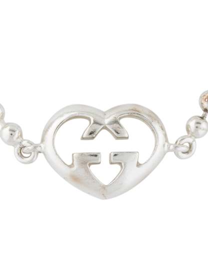 Interlocking G Heart Bracelet