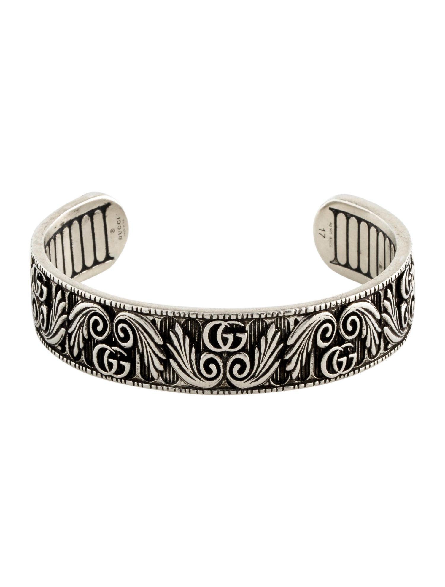 Leaf Motif Double G Cuff