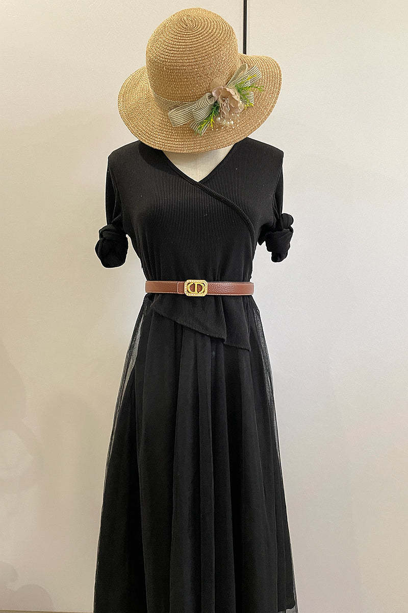 6 Colors luxury rhinestone lychee pattern double-sided belt