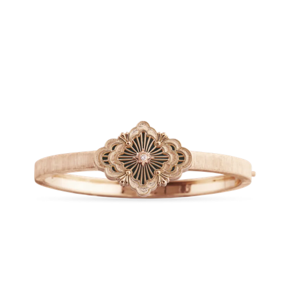 OPERA TULLE PINK GOLD BRACELET WITH ONYX