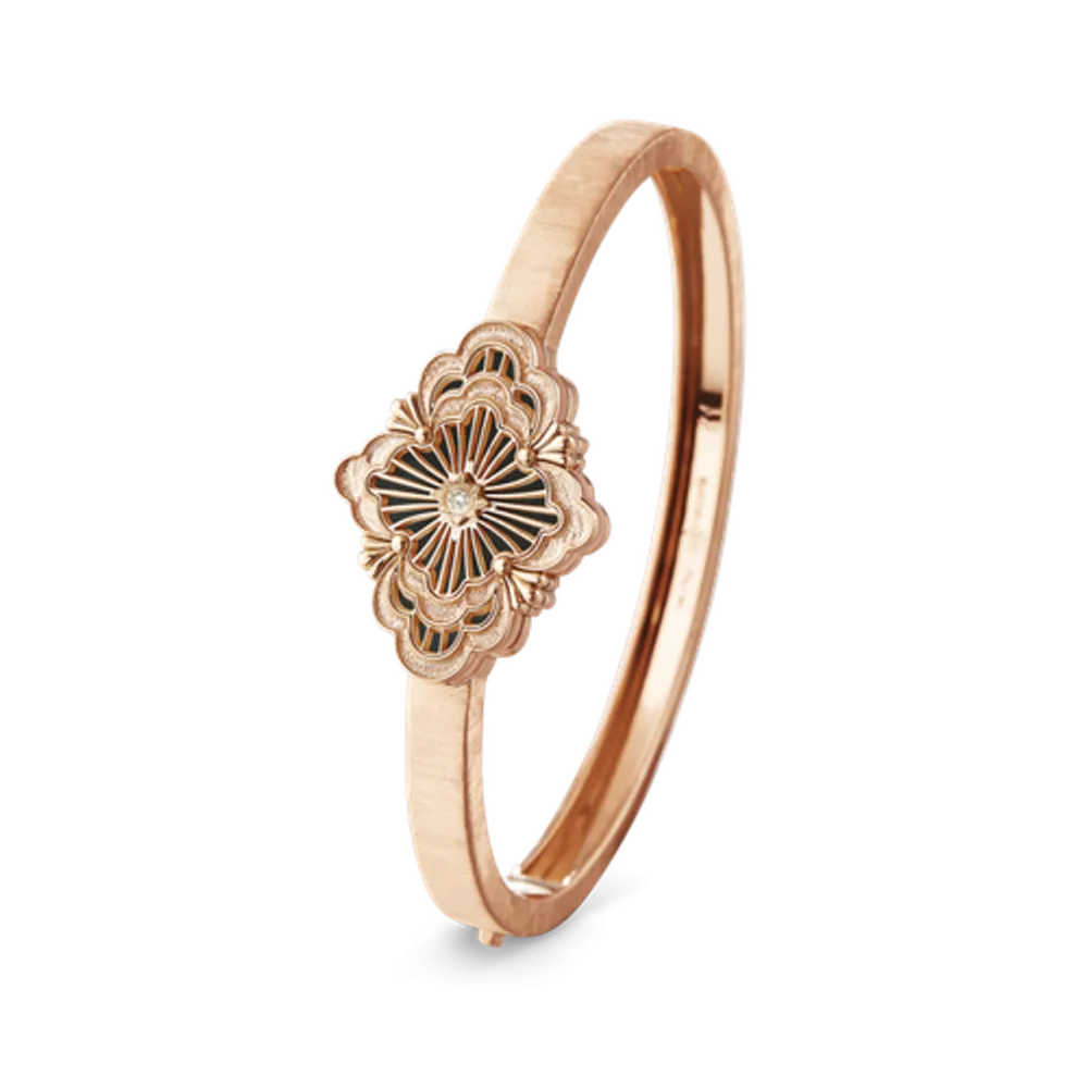 OPERA TULLE PINK GOLD BRACELET WITH ONYX