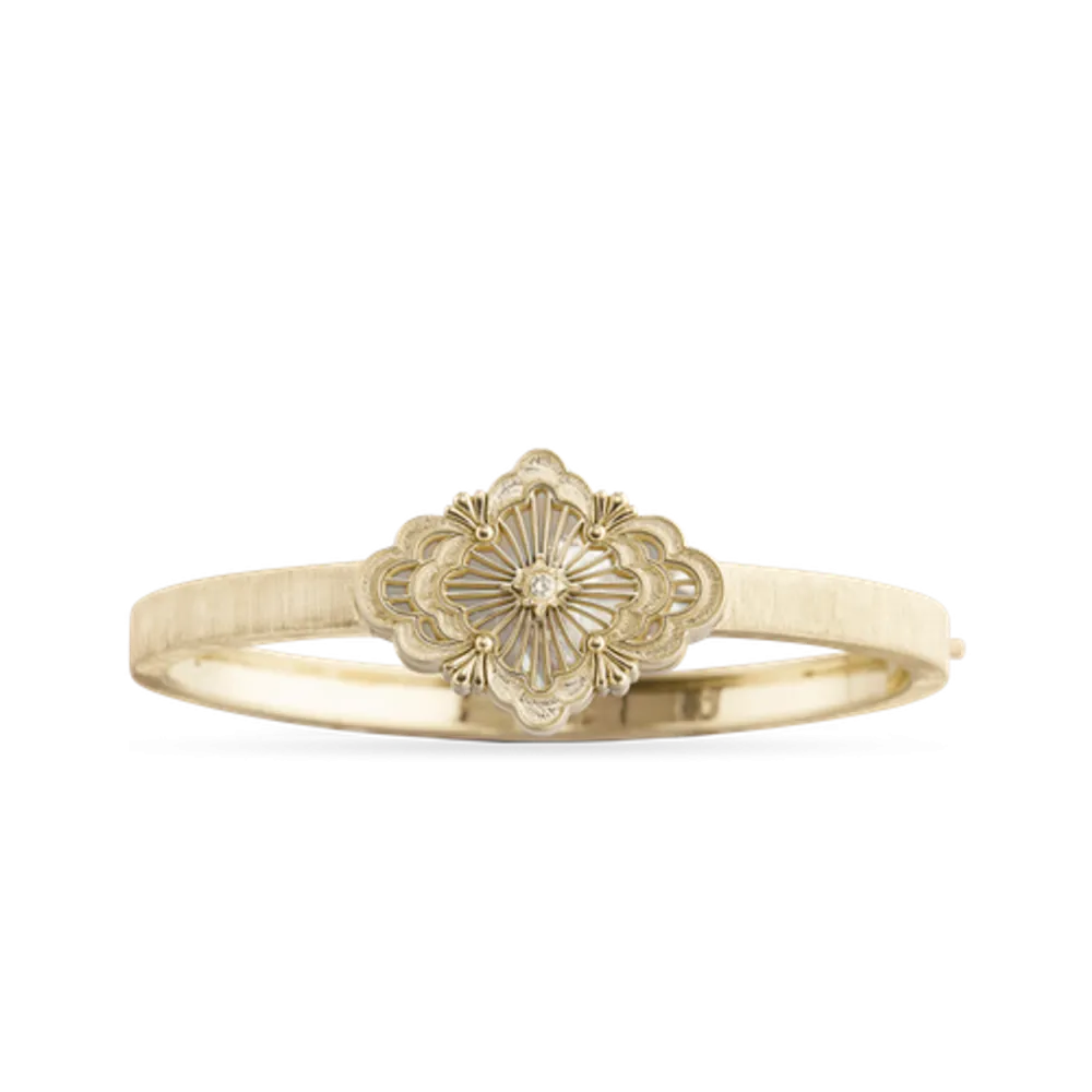 OPERA TULLE YELLOW GOLD BRACELET WITH MOTHER OF PEARL