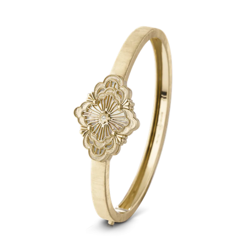 OPERA TULLE YELLOW GOLD BRACELET WITH MOTHER OF PEARL