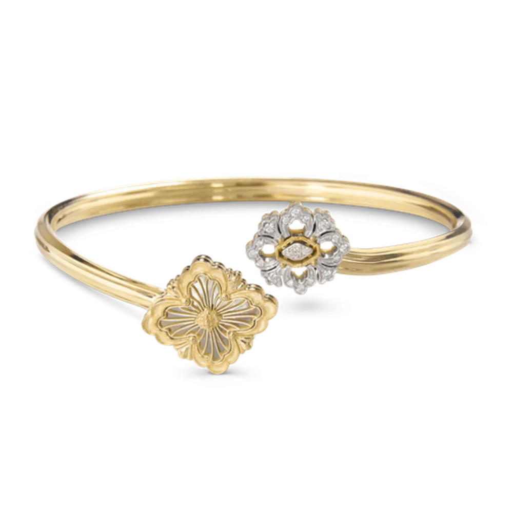 OPERA TULLE YELLOW AND WHITE GOLD BRACELET WITH MOTHER OF PEARL