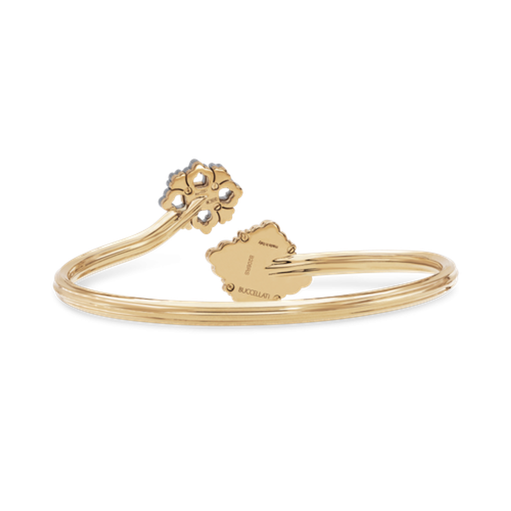 OPERA TULLE WHITE GOLD BRACELET WITH RED ENAMEL BACKGROUND