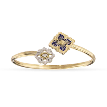 OPERA TULLE YELLOW AND WHITE GOLD BRACELET WITH BLUE ELEMENT