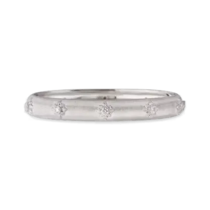 MACRI WHITE GOLD SET BOMBÉ BRACELET WITH DIAMONDS