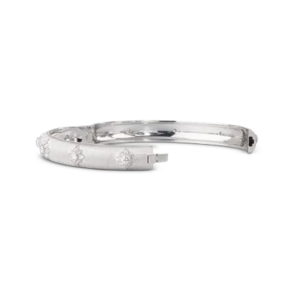 MACRI WHITE GOLD SET BOMBÉ BRACELET WITH DIAMONDS