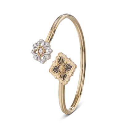 OPERA TULLE YELLOW AND WHITE GOLD SET BRACELET WITH ONYX