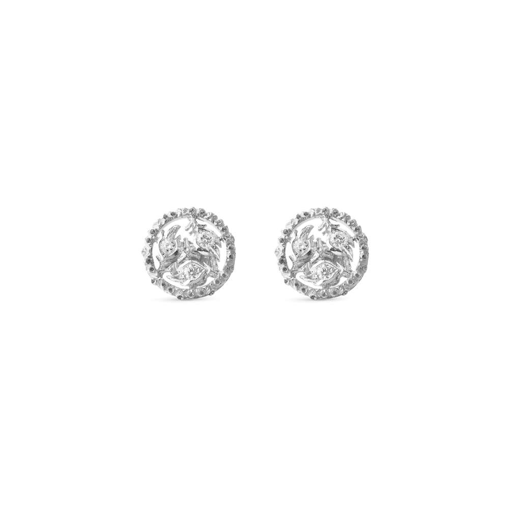 RAMAGE WHITE GOLD EARRINGS