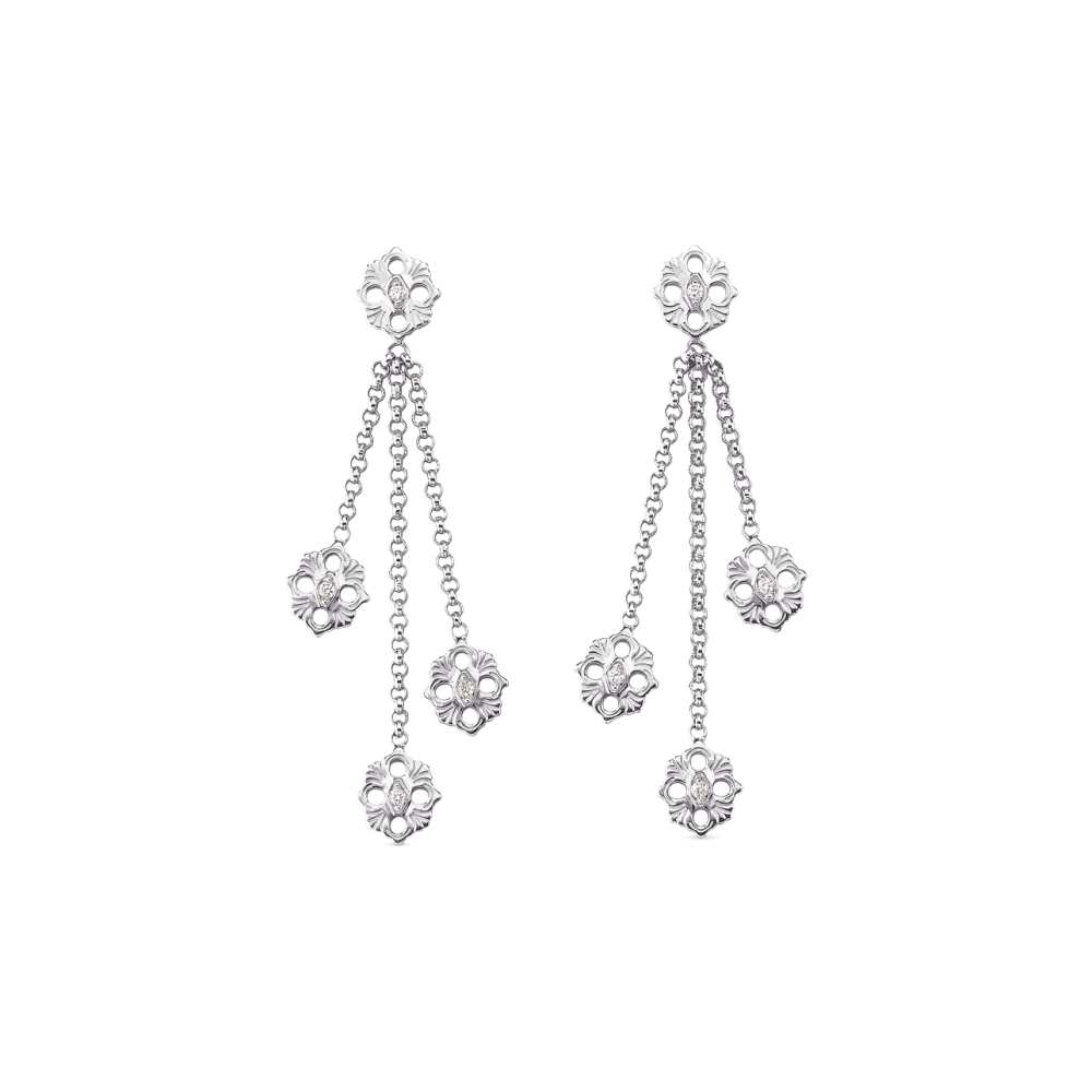 OPERA WHITE GOLD EARRINGS WITH DIAMONDS