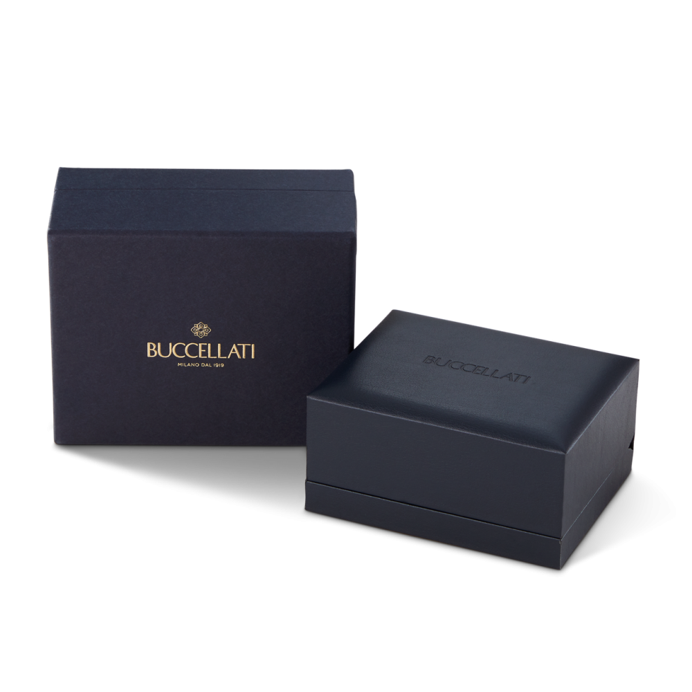 OPERA TULLE YELLOW GOLD EARRINGS WITH LOGO