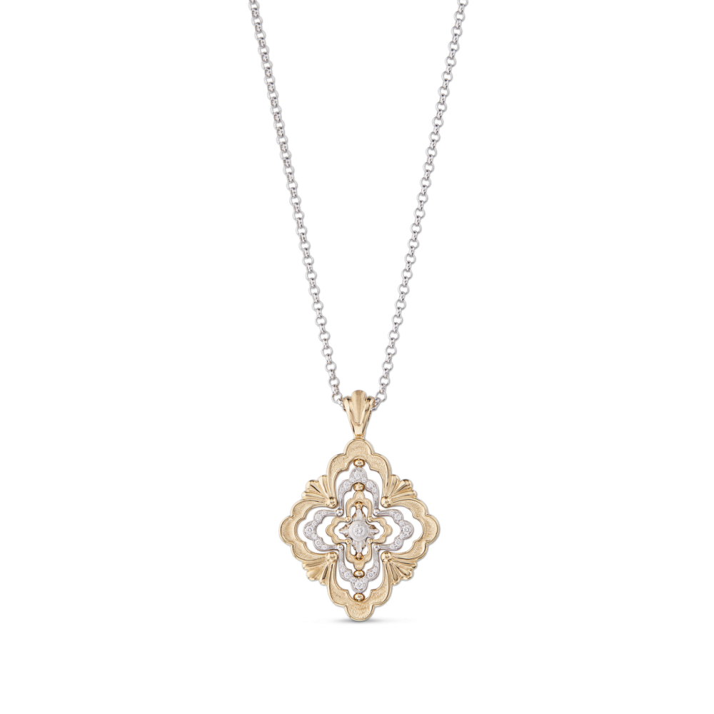 OPERA GALILEO YELLOW AND WHITE GOLD PENDANT