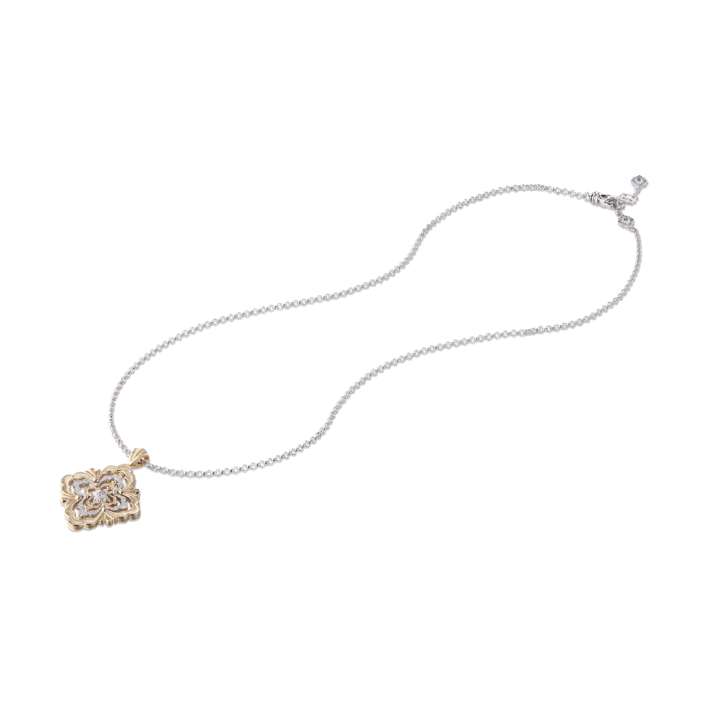 OPERA GALILEO YELLOW AND WHITE GOLD PENDANT