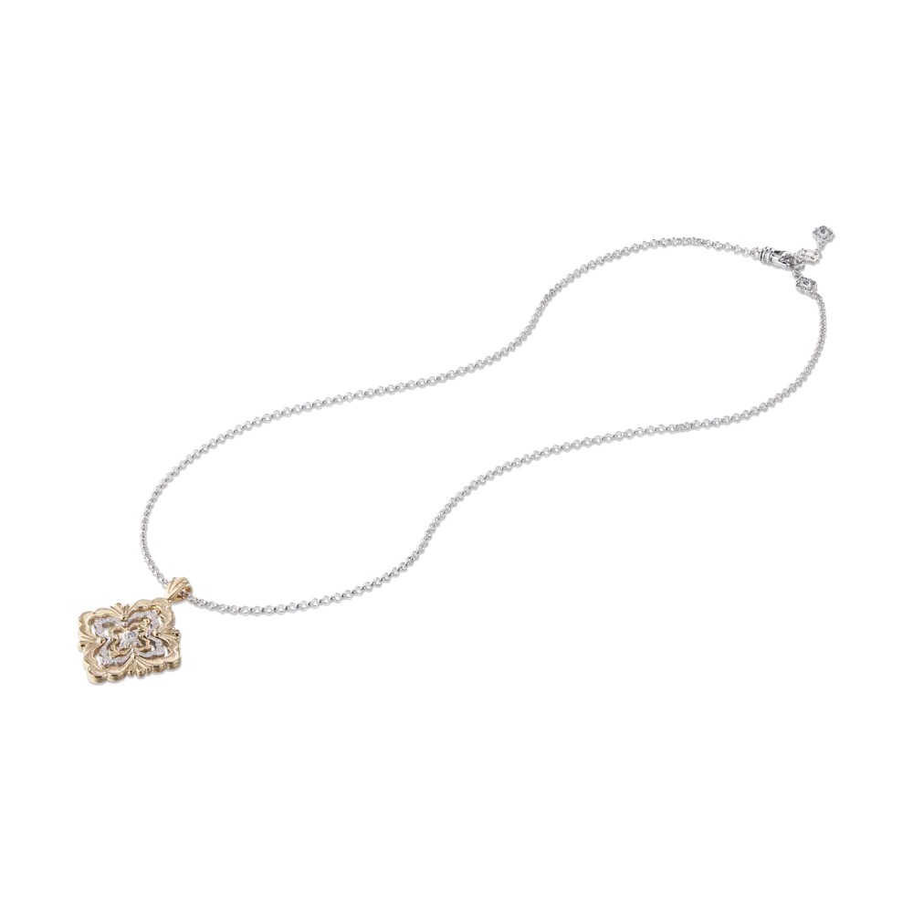 OPERA GALILEO YELLOW AND WHITE GOLD PENDANT