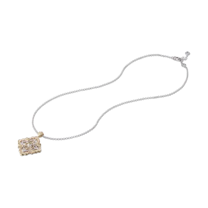 OPERA GALILEO YELLOW AND WHITE GOLD PENDANT