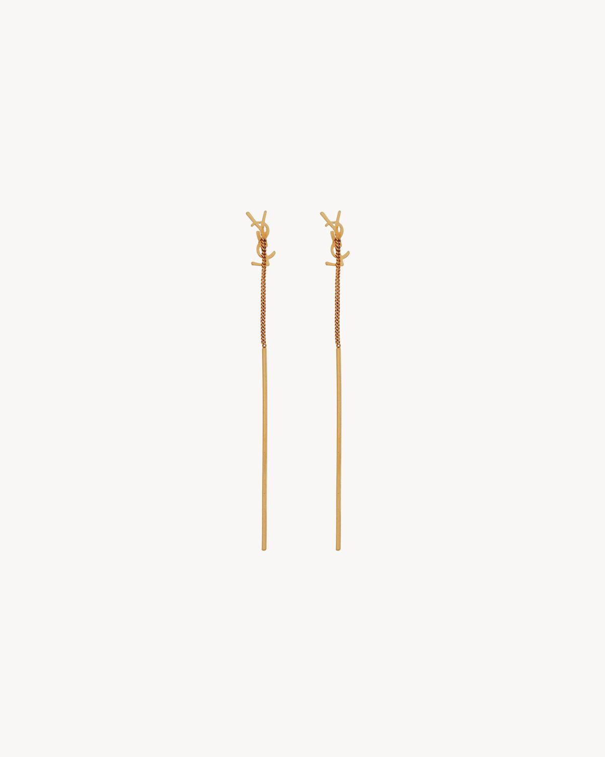 CASSANDRE THREADER EARRINGS IN METAL