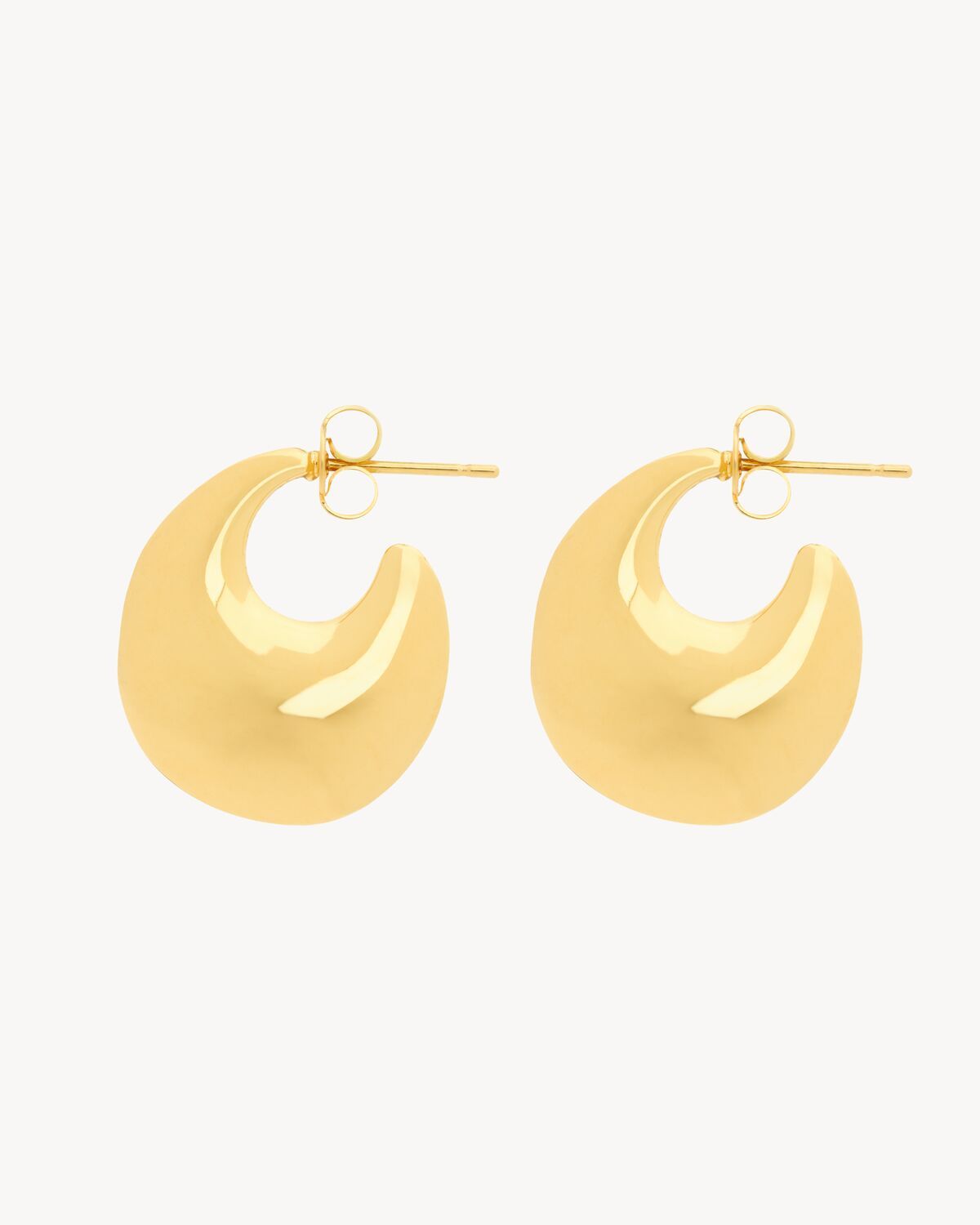 TEARDROP HOOP EARRINGS IN METAL