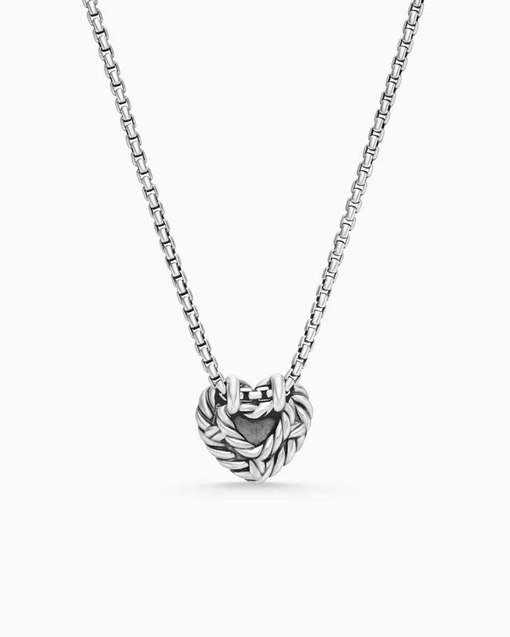 Cable Collectibles® Cookie Classic Heart Necklace Sterling Silver with 18K Yellow Gold, 8.5mm