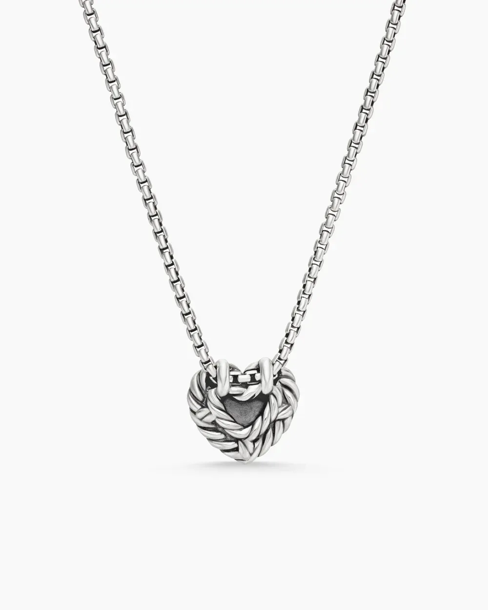 Cable Collectibles® Cookie Classic Heart Necklace Sterling Silver with 18K Yellow Gold, 8.5mm