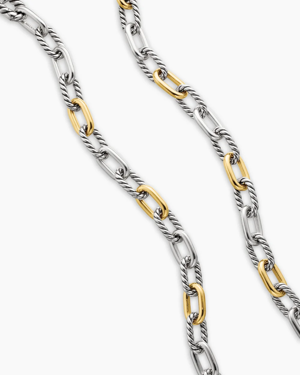 DY Madison® Chain Necklace Sterling Silver with 18K Yellow Gold, 8.5mm