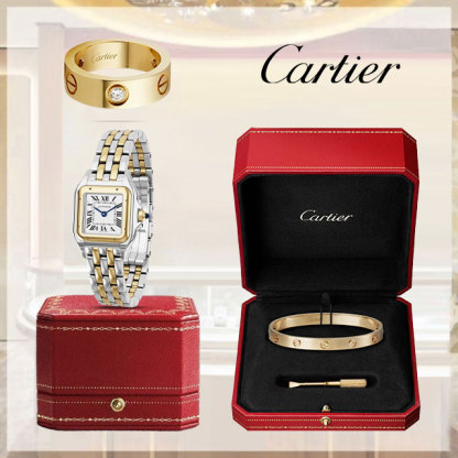 3‑Piece Carthttier Stack – Panthere, Love Bracelet & Ring