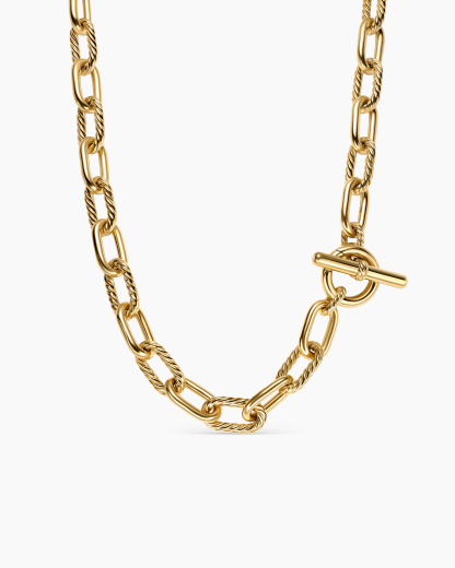 DY Madison® Toggle Chain Necklace 18K Yellow Gold, 11mm
