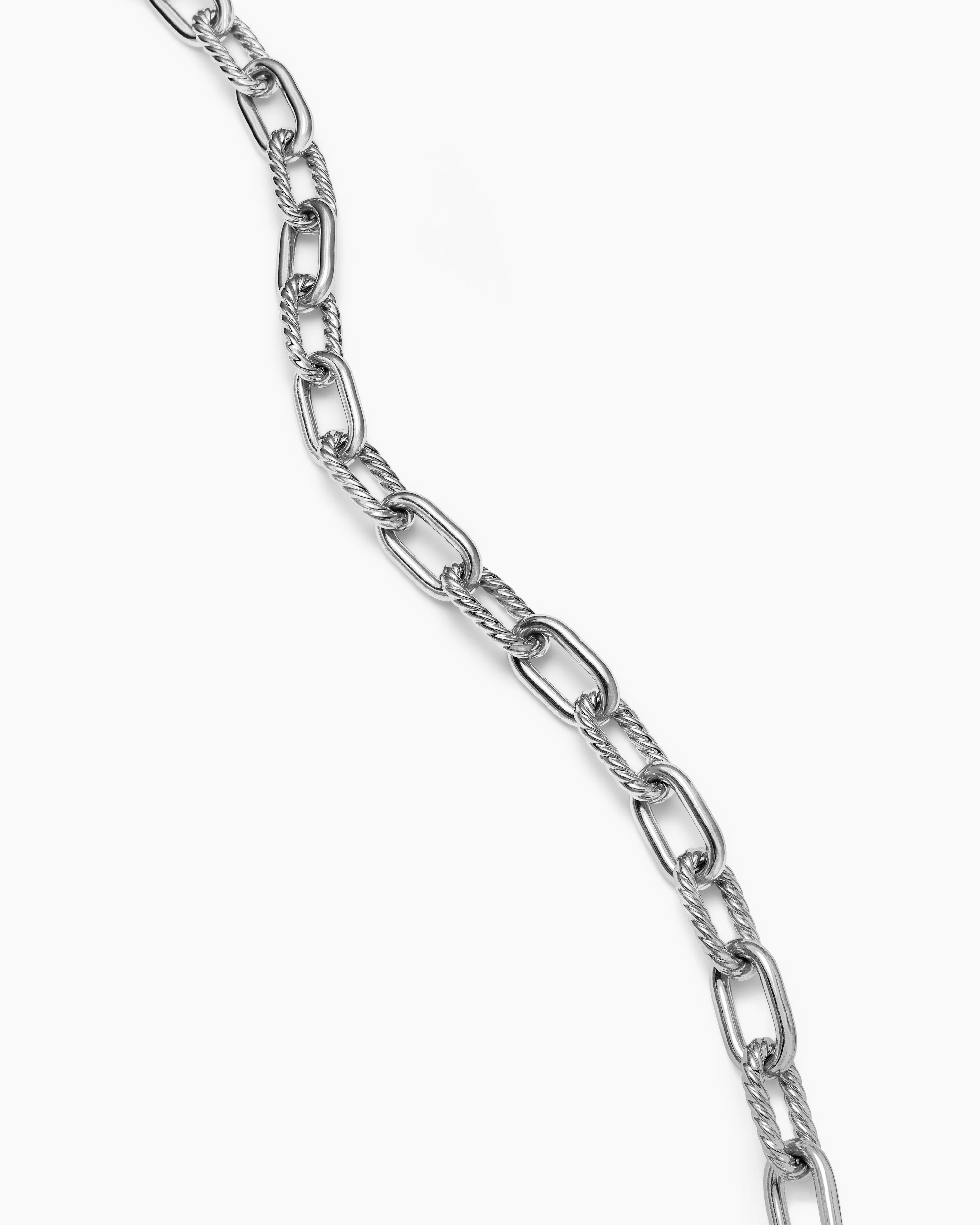 DY Madison® Toggle Chain Necklace Sterling Silver with 18K Yellow Gold, 11mm