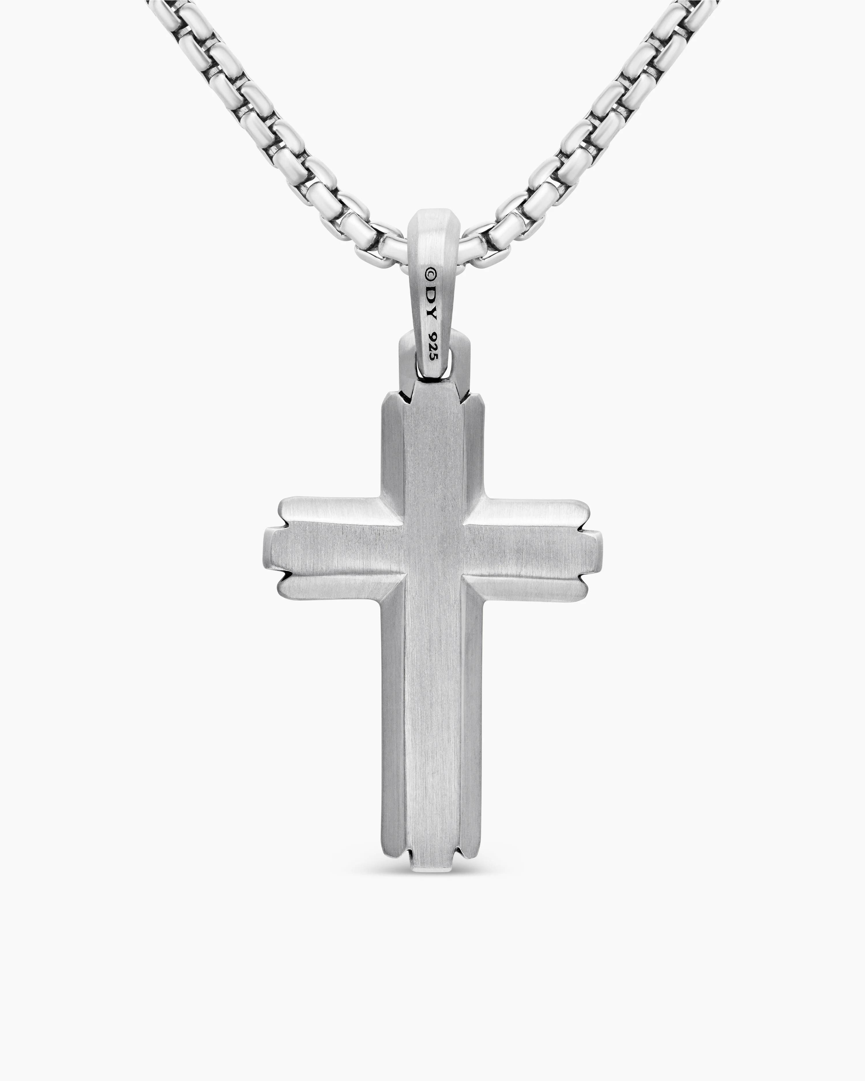 Cross Pendant Sterling Silver with Diamonds