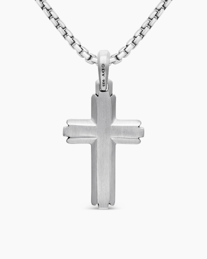 Cross Pendant Sterling Silver with Diamonds