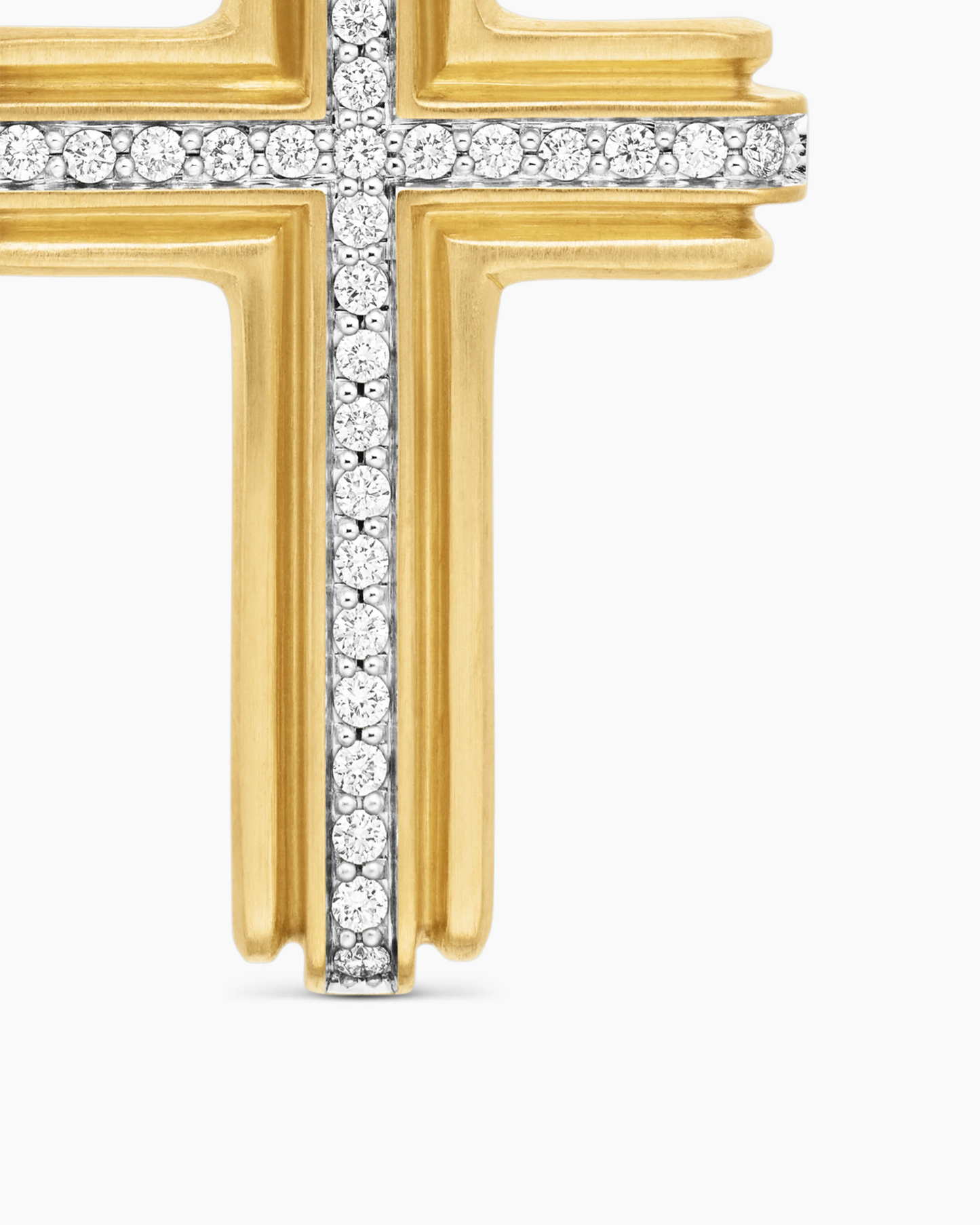 Cross Pendant 18K Yellow Gold with Diamonds