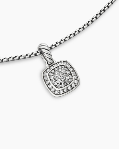Albion® Pendant in Sterling Silver with Pave Diamonds,17mm