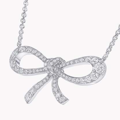 Tilda's Bow Mini Diamond Pendant