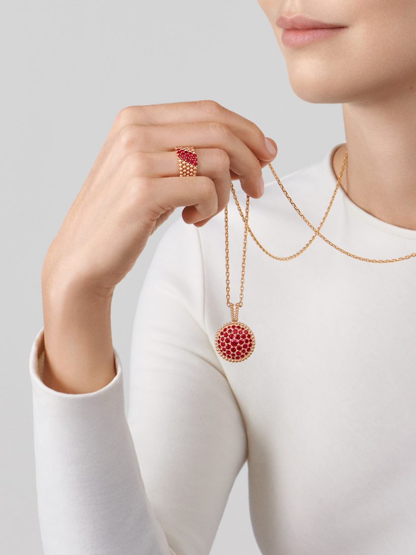 Perlée couleurs ring, 5 rows