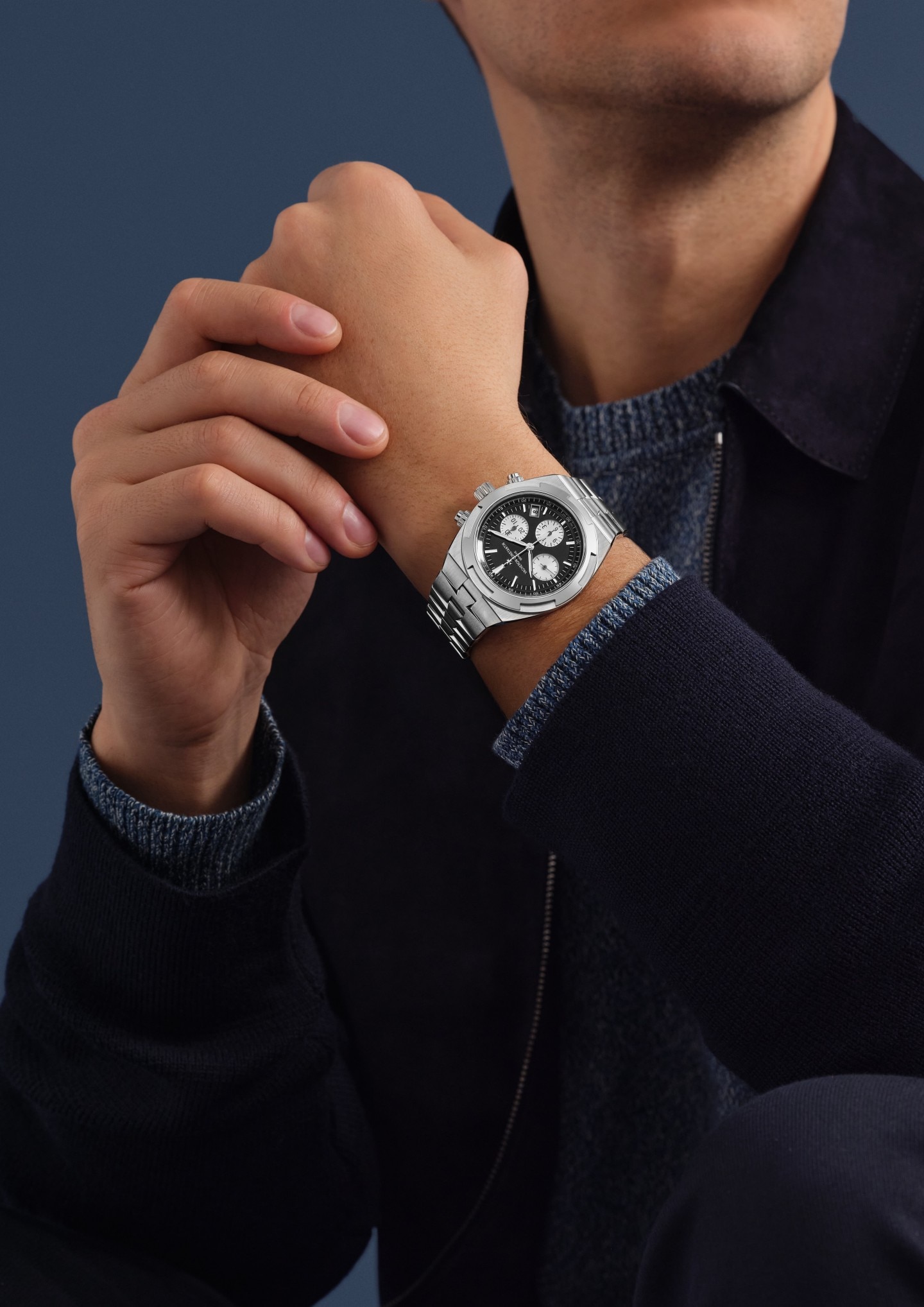 Overseas chronograph 5520V/210A-B481 42.5 mm Steel