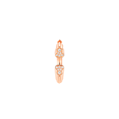 Wulu earring in 18K rose gold with diamonds